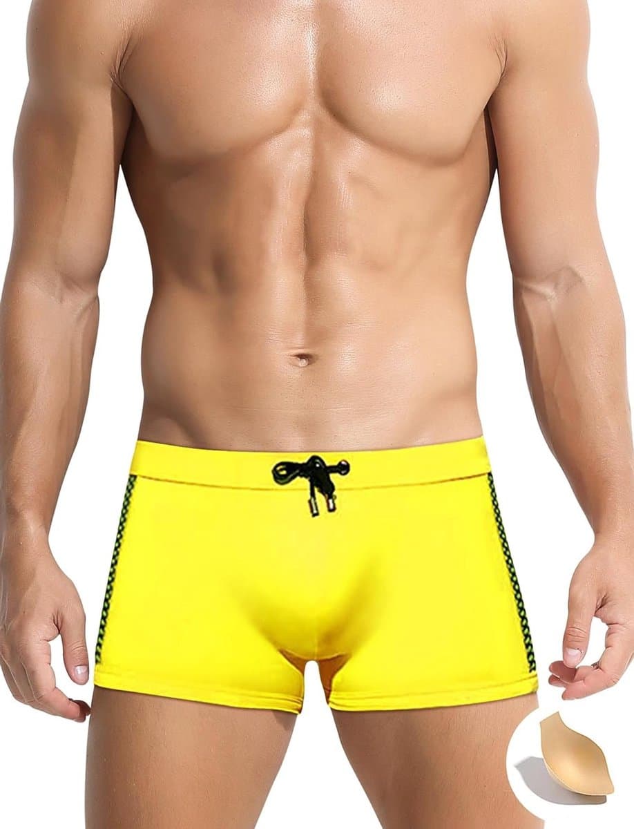Zwemshorts voor heren, strakke en snelle droging, ideaal voor watersporten en zwemmen, maat EU S-XL — afbeelding 1