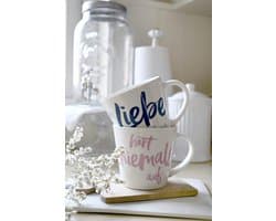 Set van 2 Mokken met Liefdevolle Tekst - Cadeau voor Valentijn, Jubileum of Bruiloft
