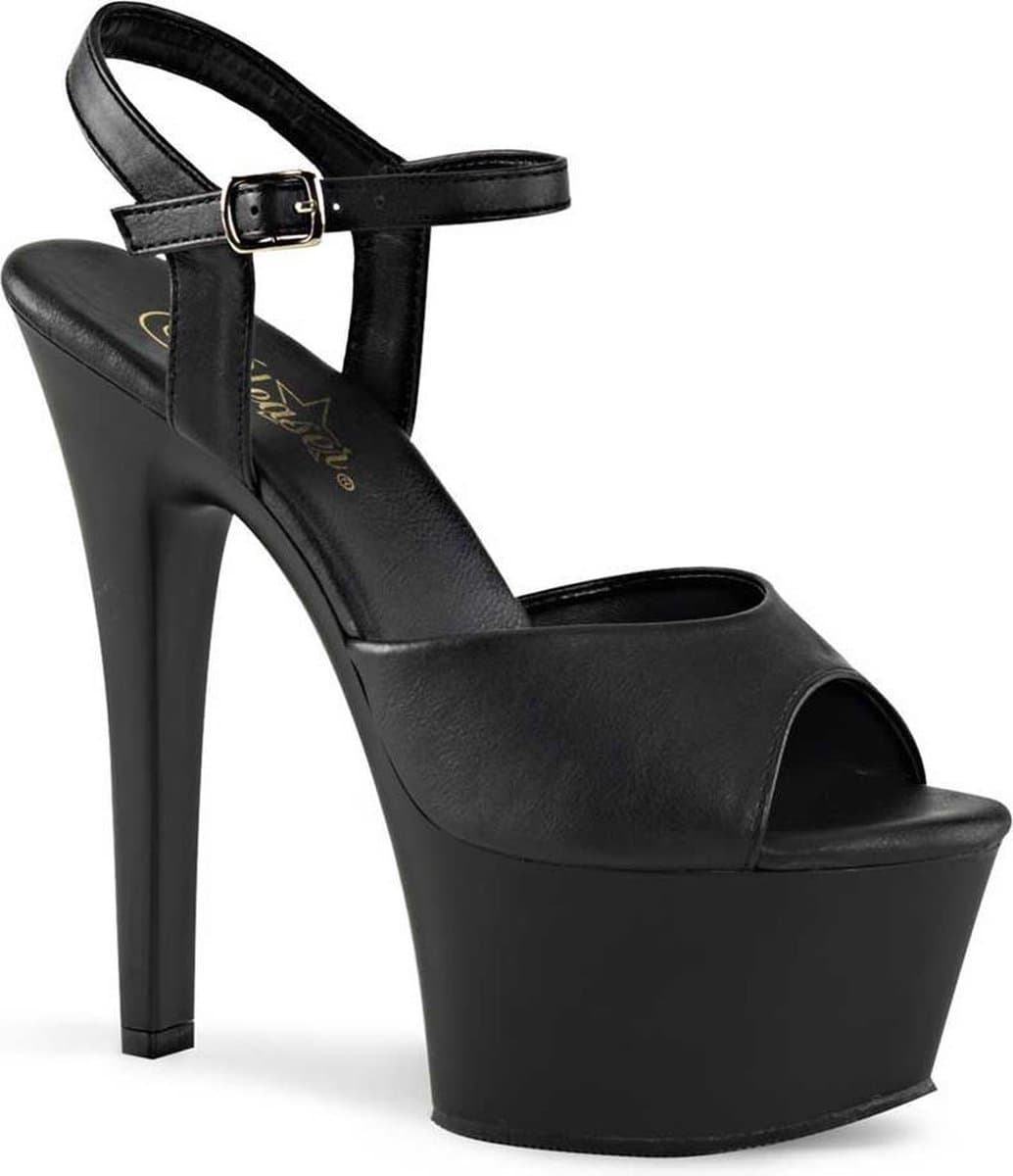 Pleaser - ASPIRE609 Sandaal met enkelband, Paaldans schoenen - Paaldans schoenen - 42 Shoes - Zwart — afbeelding 1