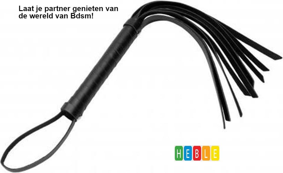 Leather-Cat-Tail-Hand-Whip-Bondage-Speeltjes-Pinwheel-BDSM-SM-Meesteres-Sado-Dildo-Vibrator-Penis-Buttplug-Sexy-Erotische- van Heble® — afbeelding 1