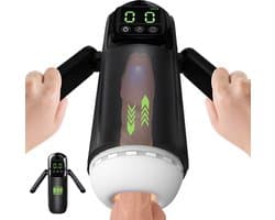 Tipstoys Elektrische Masturbator Man – Stimulator voor Mannen met 7 Vibratiestanden & 7 Zuigstanden – Oplaadbaar USB-C – Met LED Display en App Bediening
