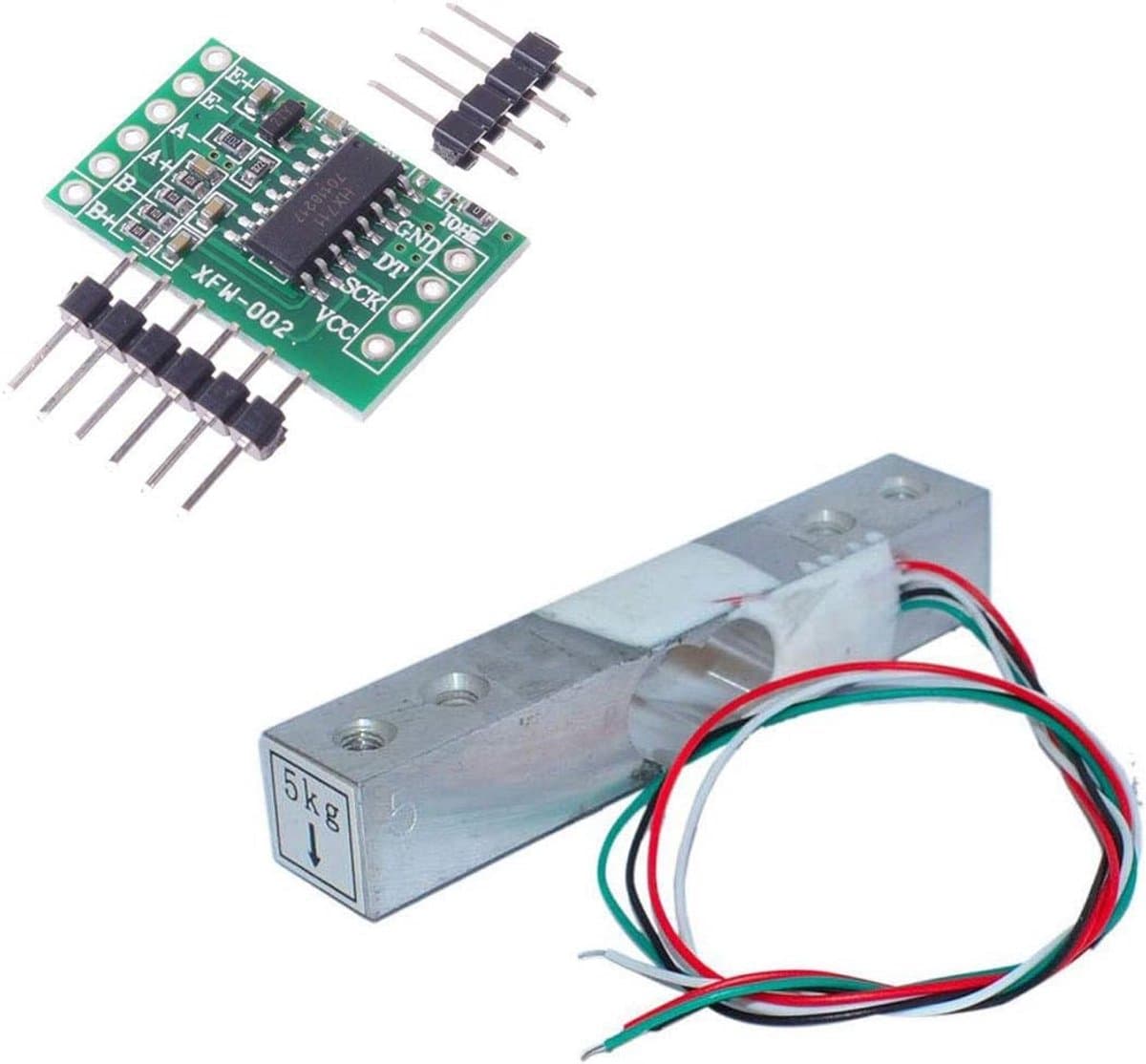 Load Cell Draagbare elektrische keukenschaal 5kg HX711 gewichtssensoren, AD-modules voor Arduino — afbeelding 1