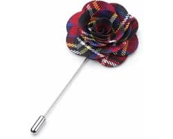 Schotse broche, tartan broche roos reversspeld voor Burns Night charmes, rozet broches, Highland Dress tartan accessoires & Burns Night jurk decoraties voor vrouwen en mannen