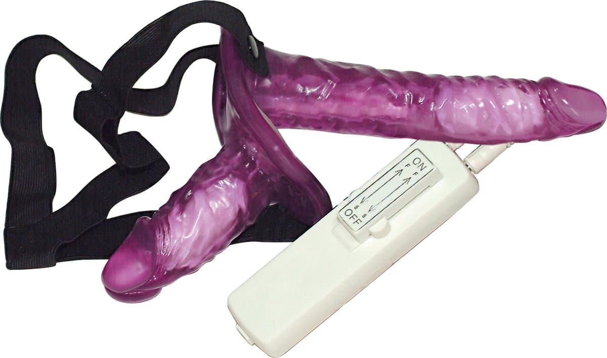 You2Toys Vibrating Strap on Duo Dildo — afbeelding 1