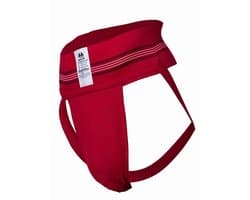 MM Sports The Original No. 10 Swimmer/Jogger Jockstrap 3 inch Red - MAAT L - Heren Ondergoed - Jockstrap voor Man - Mannen Jock