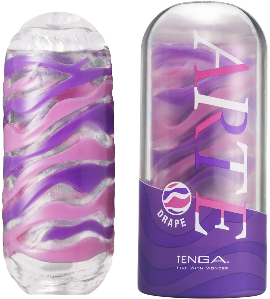 Tenga - Arte Drape Masturbator - Paars/Lila — afbeelding 1