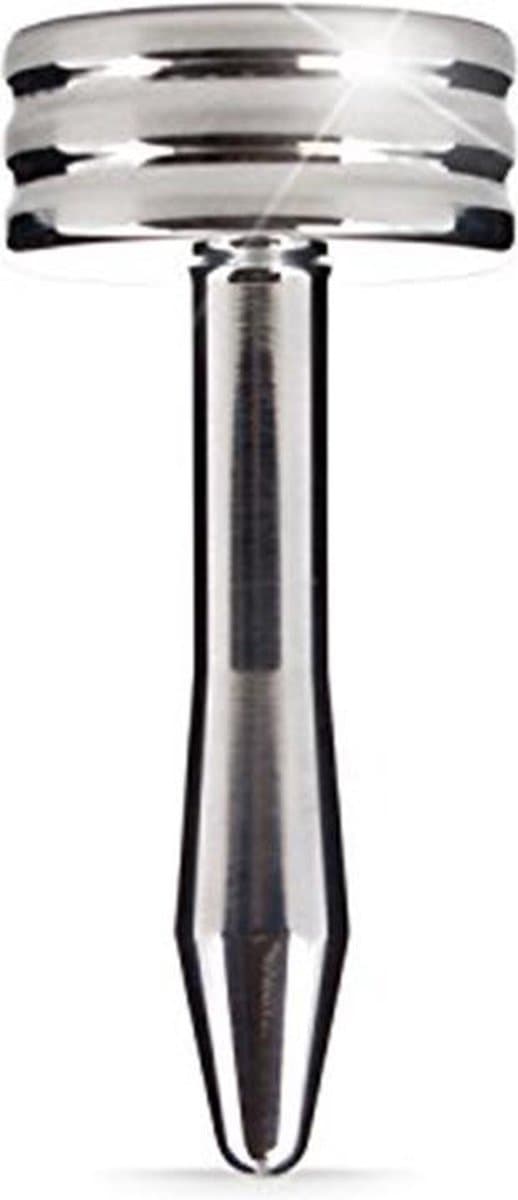 E-Stim - Medium Diamond Penis Plug - Black - Medium — afbeelding 1