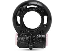 Vibration Cockring Basic Zwart - Uniek gevoel - Voor hem en voor haar - Stimulerend voor mannen en vrouwen - Spannend voor koppels - Sex speeltjes - Sex toys - Erotiek - Sexspelletjes – Seksspeeltjes - Stimulator - Cockring vibrerend - Penisring