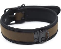 Banoch - Lindo Collar Marrón Neoprene - halsband bruin neopreen - puppy play