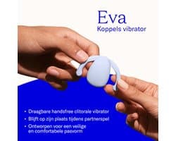 Dame Products - Eva II Hands-Free Vibrator - Clitoris Vibrator - Koppel Vibrator - Mini Vibrator