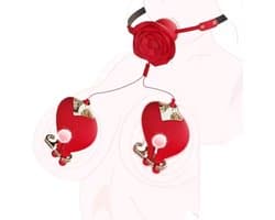 Set van vibrerende tepelklemmen en vibrerende mond gag - BDSM - Knevel - Luxe siliconen - 10 vibratietstanden