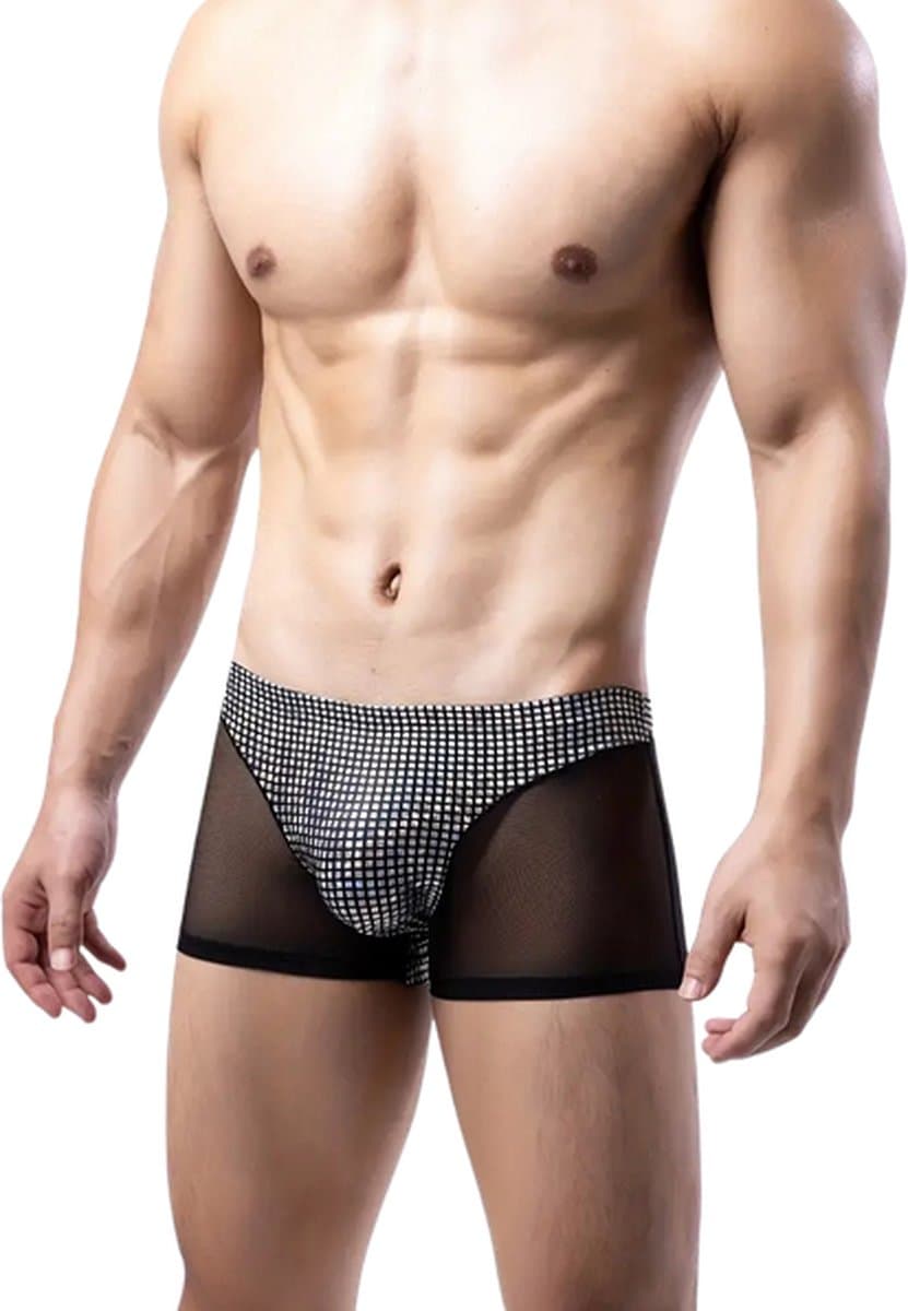Sexy Heren Boxer - Ondeugend Versierde Mannen Boxershort - Heren Mode | ( XL ) | LekkerStout | ( LS216 ) — afbeelding 1