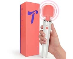 Tickle Toys Wander Lust - Magic Wand Vibrator - 12 Trilstanden - Oplaadbaar en Fluisterstil - Sex Toys voor Vrouwen - Massage Apparaat - Krachtige Clitoris Stimulator - Seksspeeltjes - Cadeau voor Vrouwen - Flexibele Kop - Roze
