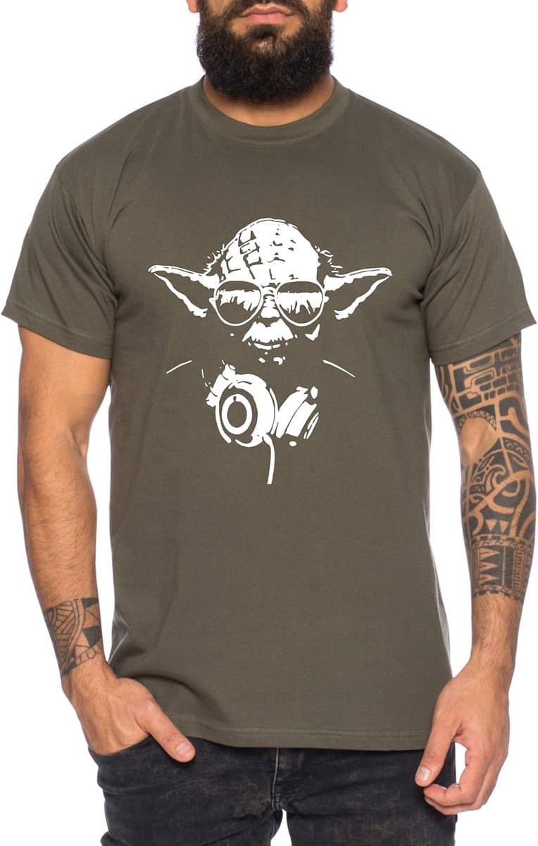 T-Shirt voor Mannen met DJ-Print - Rave, House en Techno Vormgeving — afbeelding 1