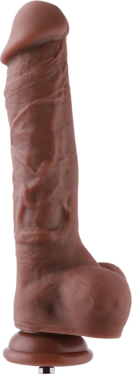 Dildo KlicLok Medium 20-23 CM Bruin — afbeelding 1