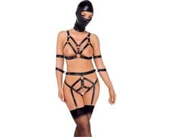 Bad Kitty Bondage Rio Harnas met Masker Maat Medium