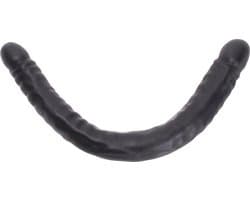 Kiotos Cox - Dubbele Dildo 45 x 4,5/4,8 cm - Zwart