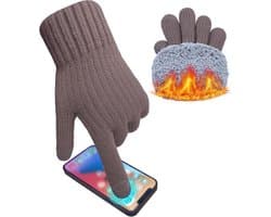 Handschoenen Mannen Wol Fleece Gevoerde Thermische Handschoenen Touch Screen Warm Gebreide Handschoenen Gift voor Running Ski Outdoor