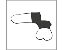 Pipedream - C-Ringz - Mr. Big Cock Ring And Ball Stretcher - Black