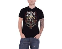 Zwart T-Shirt met Duivels Admat Print voor Heren en Dames - Metal Band Merch