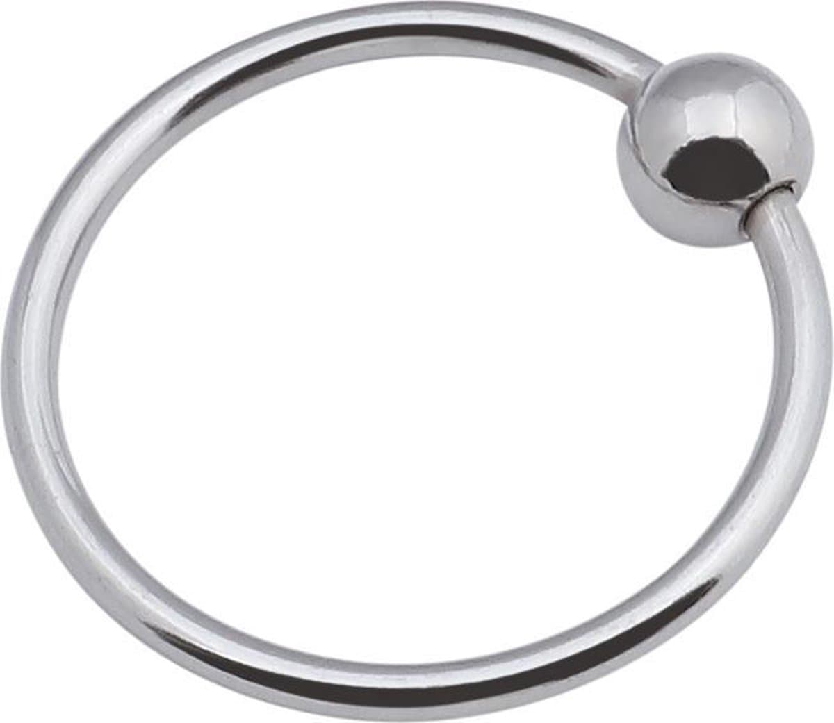 Banoch - Glansring Veronica 32 mm - metalen eikelring met bal - cockring | penisring — afbeelding 1