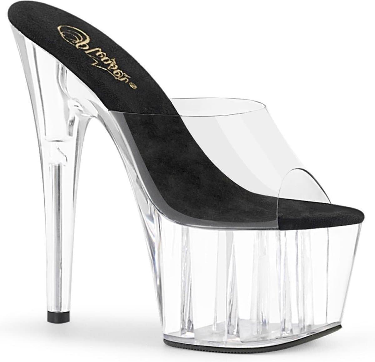 Pleaser - ADORE-701 Muiltjes - Paaldans schoenen - 42 shoes - Transparant — afbeelding 1
