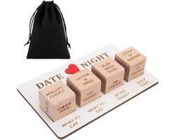 Avond Dobbelstenen - Koppel Spel - Date Night Ideeën - Herbruikbare Set - 11 x 10 cm
