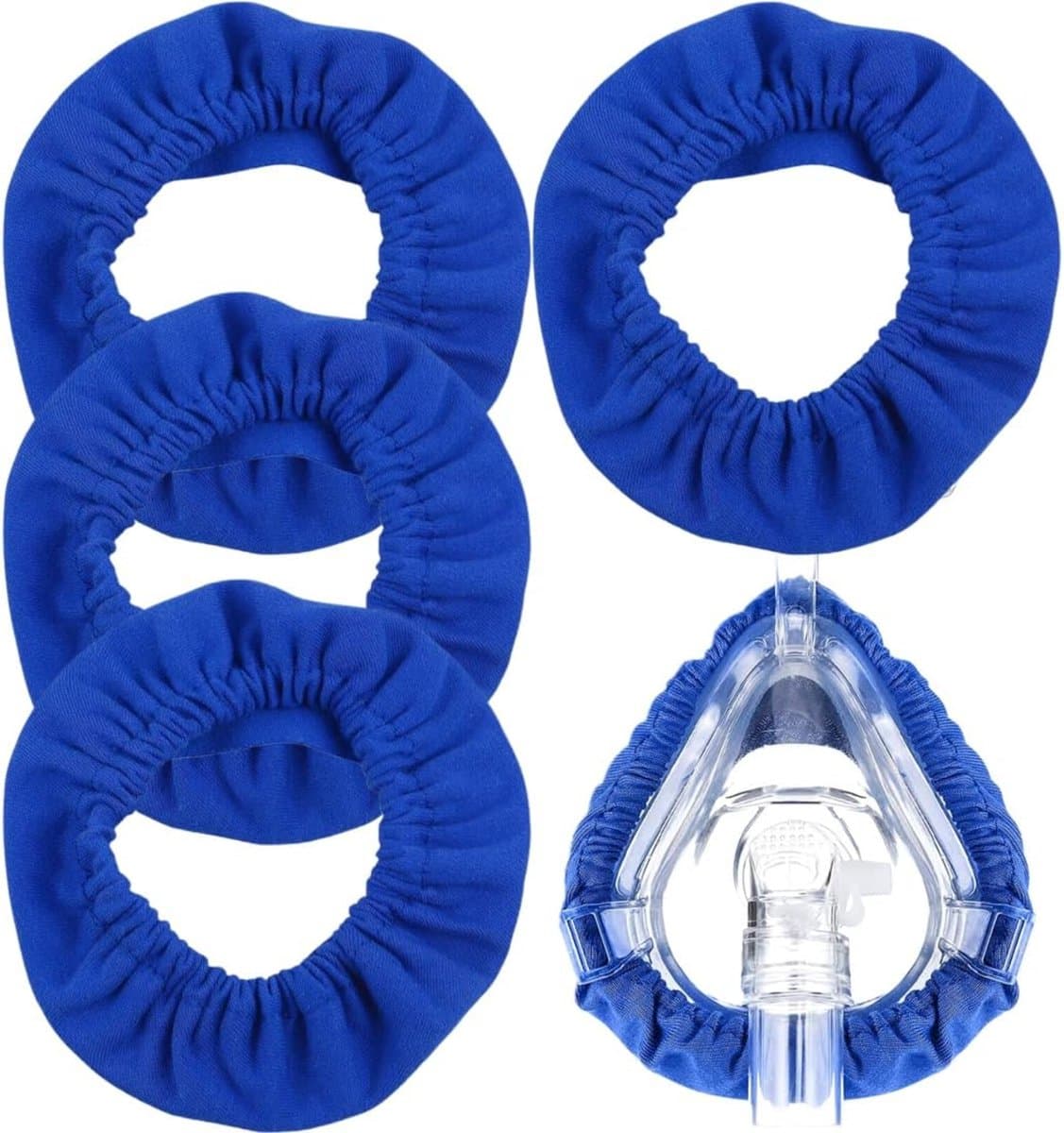 4 stuks Full Face CPAP Masker Liner, herbruikbare CPAP masker kussenhoezen, wasbare maskerafdekking, CPAP maskerafdekkingen, CPAP accessoires voor het verminderen van luchtlekken en blaren — afbeelding 1