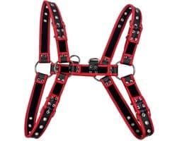 Verstelbare Borst Harnas voor Heren - Punk Stijl PU Leer Body Harness