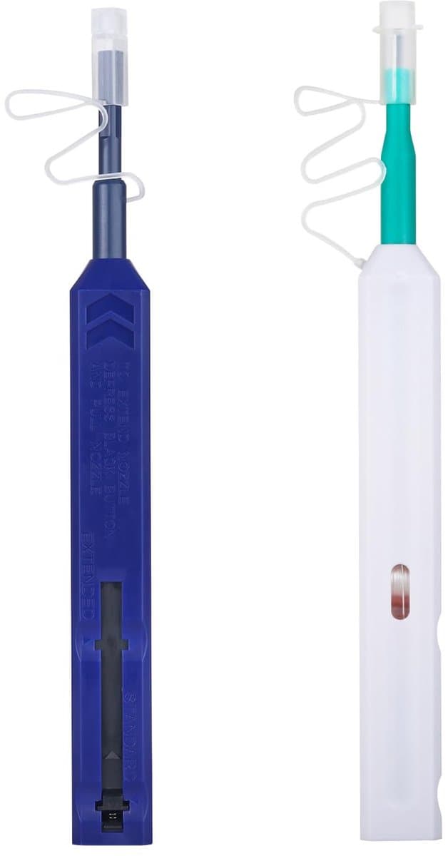Fiber optic cleaner pen 2Pcs - LC&SC one click cleaner - voor 1.25mm MU/LC connectors - draagbaar en effectief - ShopVlot — afbeelding 1