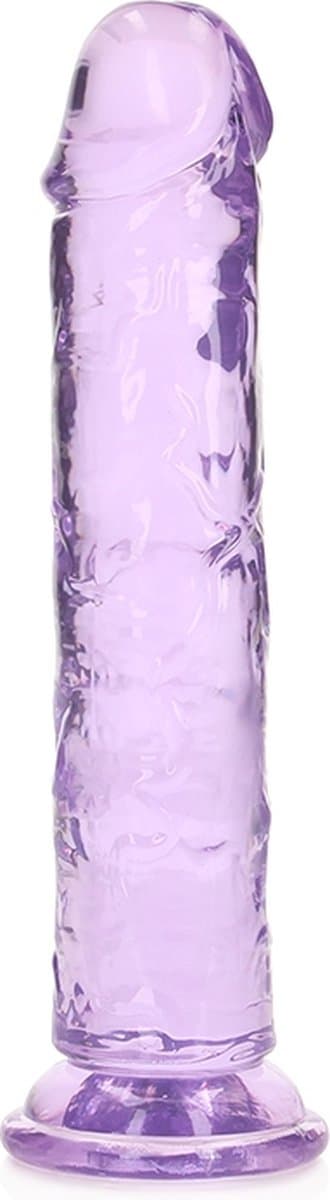 RealRock by Shots Rechtdoor Realistische Dildo met Zuignap - 7'' / 18 - Paars - 18 cm — afbeelding 1
