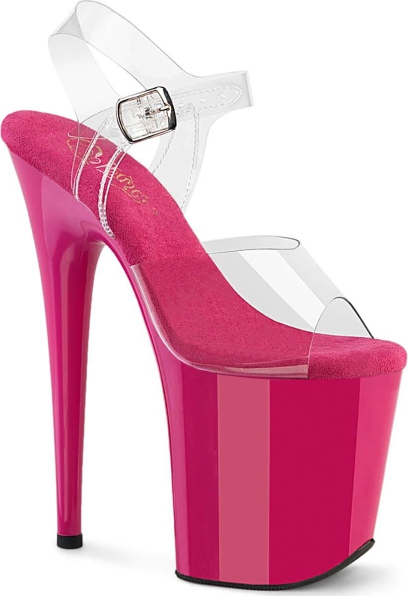 Pleaser - FLAMINGO-808 Sandaal met enkelband, Paaldans schoenen - US 6 - 36 Shoes - Roze — afbeelding 1