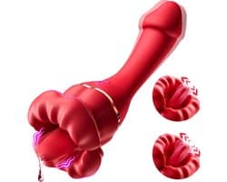 Desiredrops® - Rose Vibrator - Clitoris Lik Stimulator Vibrators Volwassenen Seksspeeltjes Vibrators voor Vrouwen - Cadeautje voor Haar - Clitoris Stimulator - Sex Toys voor haar - 2 in 1 dildo