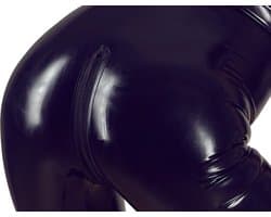 Mouwloos Latex Fetish Catsuit met Rits