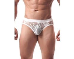 Dailygoods- Tanga sexy herenslip - ademend mesh - lage taille - grote maten - transparant ondergoed - hypoallergene materiaalmix - String