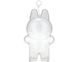 Dailygoods- Beschermhoes Vinyl Plush Toy - Transparante PVC Tas - Duurzaam Acrylmateriaal - Eenvoudige Installatie - Optimale Bescherming - Flexibele Siliconenhouder - Vitrinekast