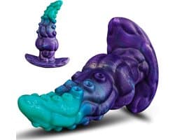 Tentacle Dildo - 16,5 Cm - Buttplug - Tentakel Dildo - XXL Dildo Extra Dik - Fantasy Dildo - Octopus Dildo - Siliconen - Paars - Discreet Verzonden