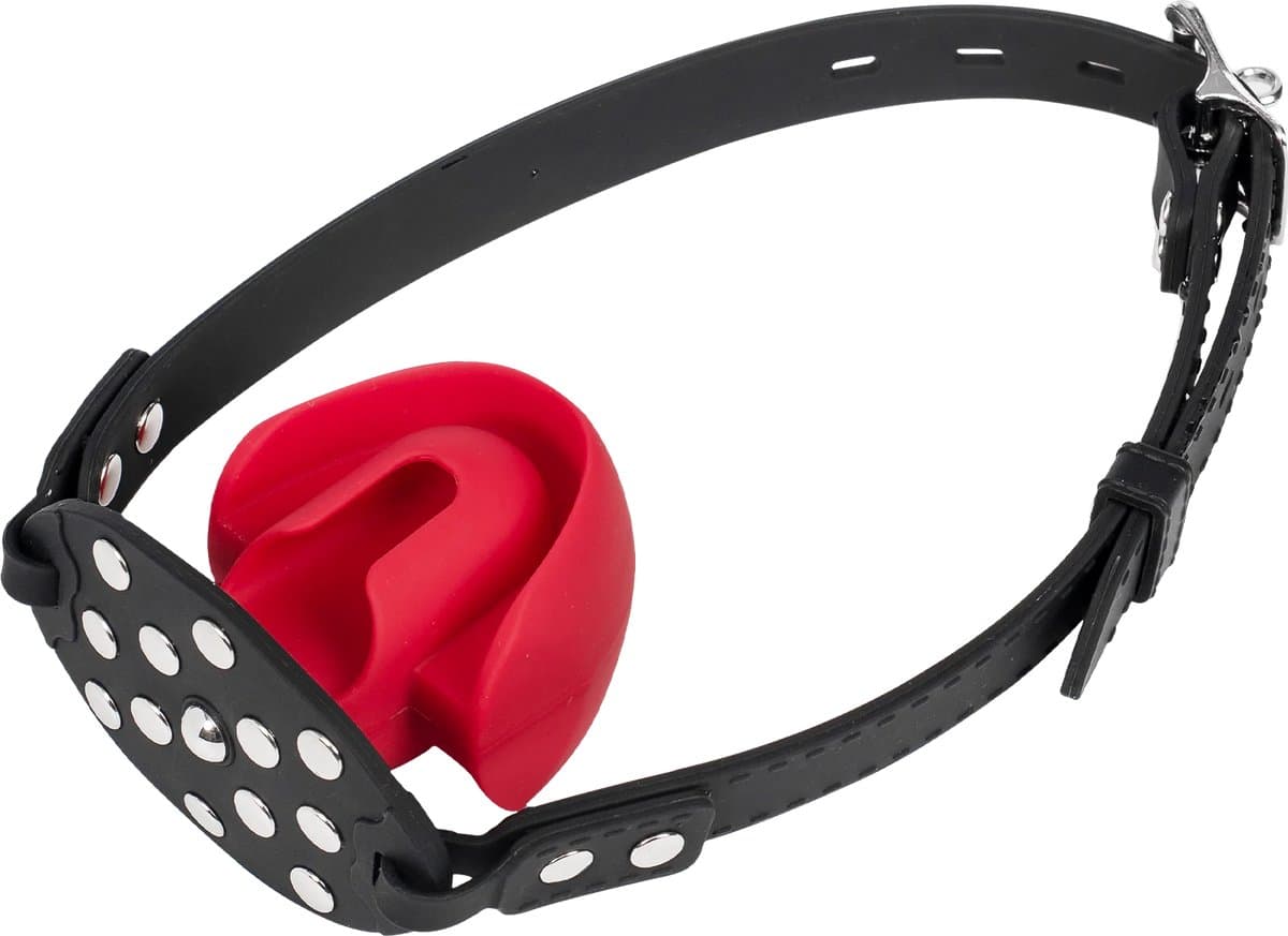 Rimba Mondknevel met Bit - Zwart/Rood — afbeelding 1