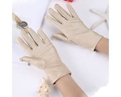 Beschermende Handschoenen - Handschoenen Beige - Eczeemhandschoen - Gloves - Jewelry Handschoen - Werk Handschoen - Beauty salon handschoenen - Veiligheid Handschoen Lichtgewicht Unisex Zacht MAAT L ----- HiCHiCO®