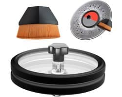 Platen Reinigingsset - Label Beschermer - Vinyl Onderhoud - Dubbele Waterdichte Bescherming - Voor 7 10 12 Inch - Zwart