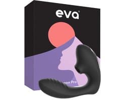 Eva® Queen Pro - Vibrator voor Vrouwen - Luchtdruk Sex Toy - G-Spot Stimulator & Clitoris Satisfyer - Seksspeeltjes voor Koppels - Dildo Vibrator - Realistisch - Sex Toys voor Vrouwen - Cadeau voor vrouw - Obsidian Black