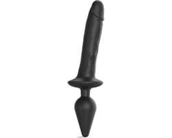 Strap-On-Me - Switch Plug-In - Dildo & Buttplug - Zwart - Maat 2XL