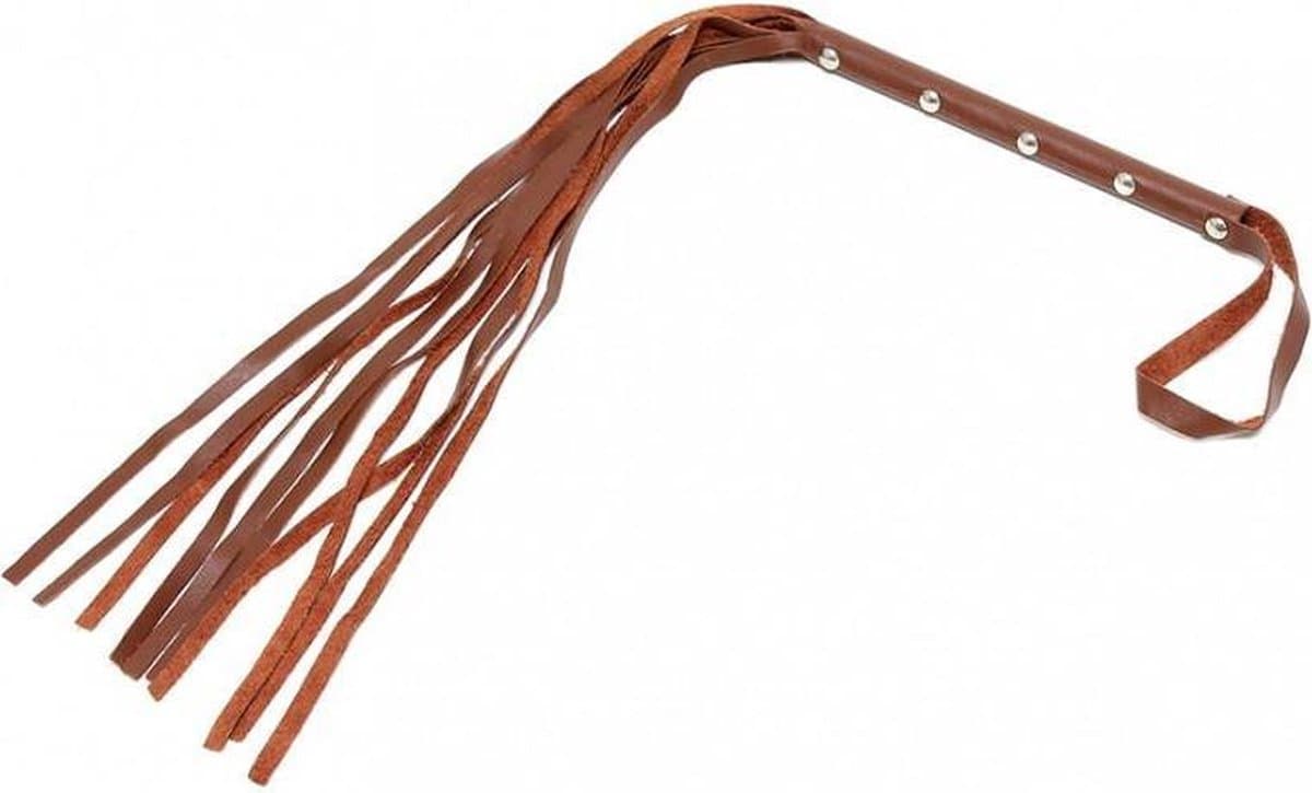 Rimba - Flogger Zweep 62 cm - Bruin — afbeelding 1