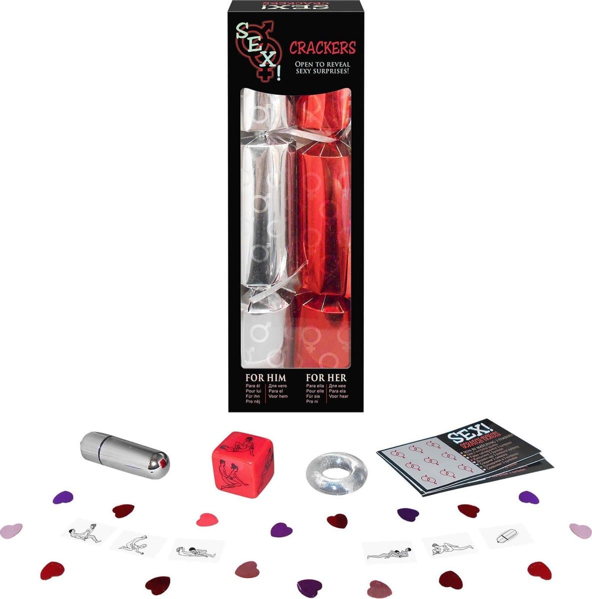Kheper Games Sex Crackers - Erotische Geschenkset - Voor Hem & Haar - (en Es Fr De Ru Por Nl Cz) — afbeelding 1