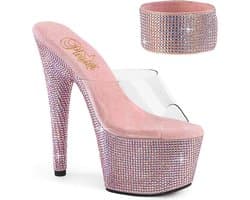 Pleaser - BEJEWELED712RS Muiltjes - US 8 - 38 Shoes - Roze