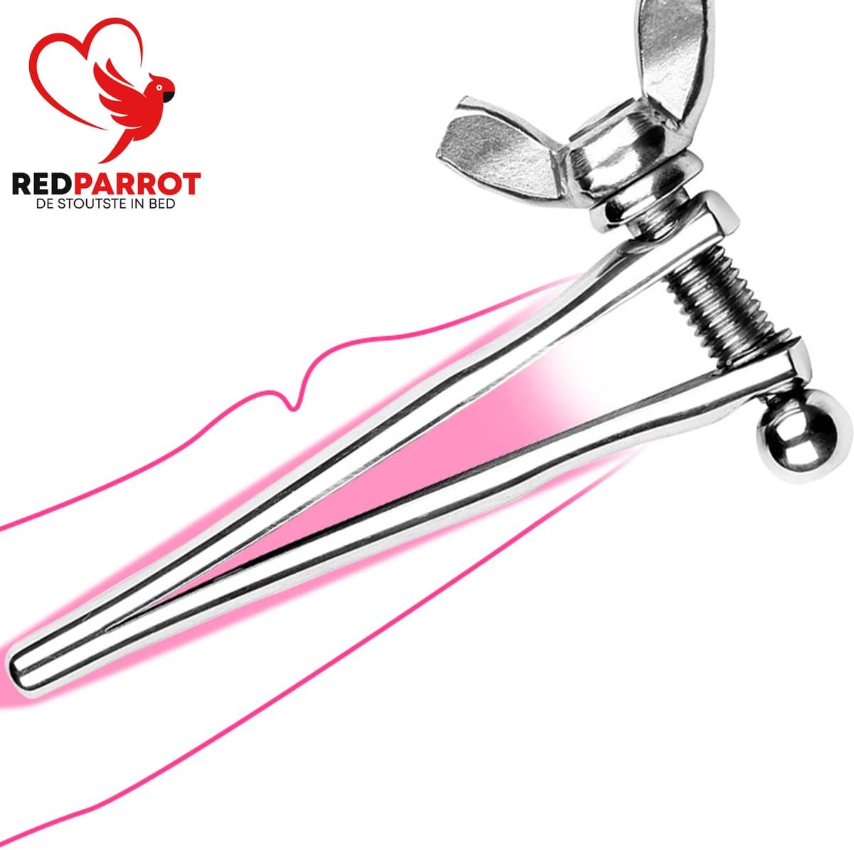 Verstelbare penis plug - RVS - Dilator - Urethrale stimulatie - 6MM — afbeelding 1