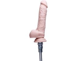 Hismith Siliconen Dildo 21 cm – Dildo Opzetstuk – QAC Quick Air – Beige
