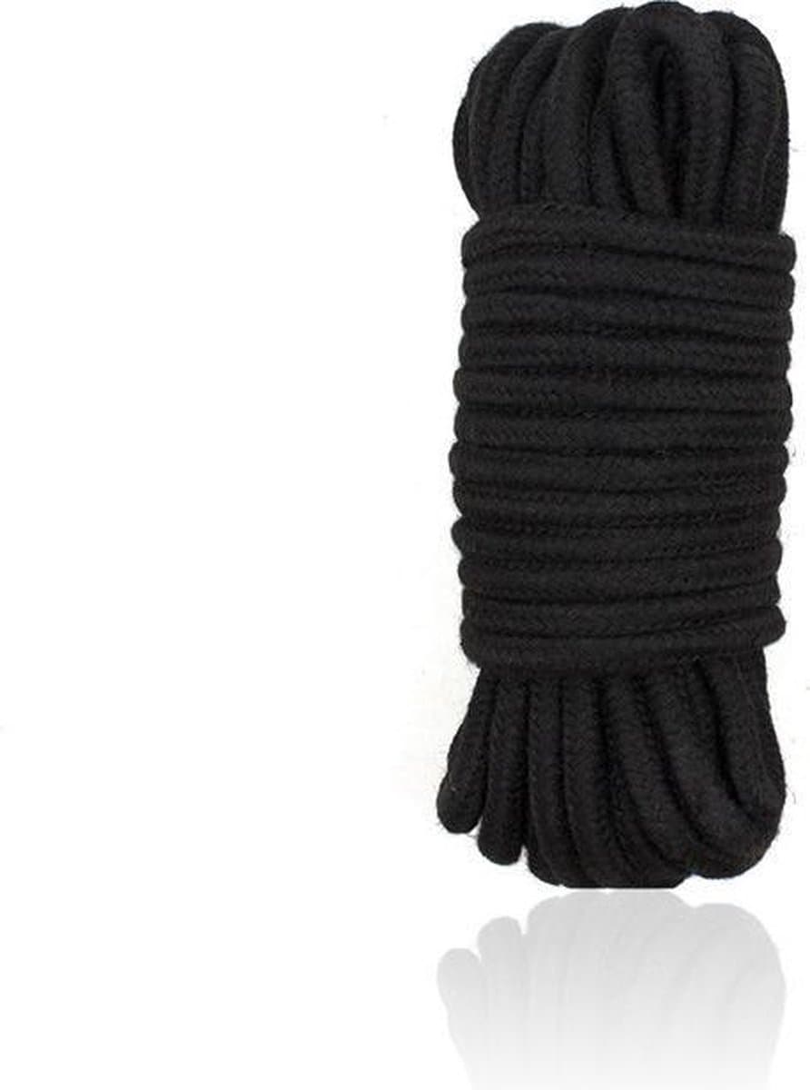 Eroticnoir - Bondagetouw - BDSM touw - SM touw - 10 Meter - Zwart — afbeelding 1