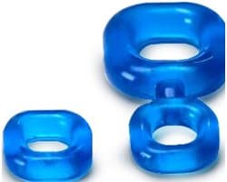 Sport Fucker - Boner Kit - Cockring En Ballstretcher - IJsblauw
