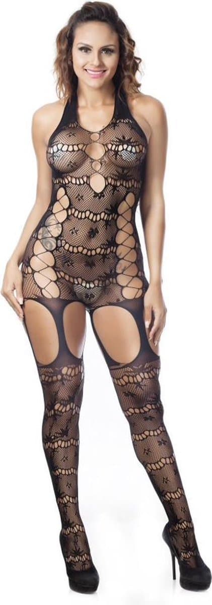 Zwarte Bodystocking - Niene — afbeelding 1